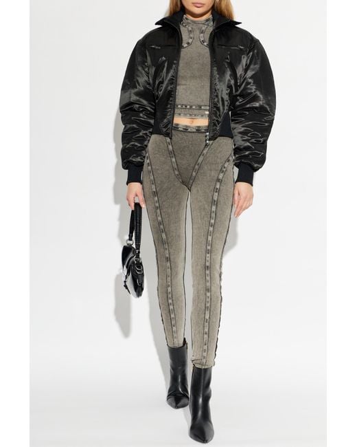 KNWLS Gray Scuba Turtleneck Top