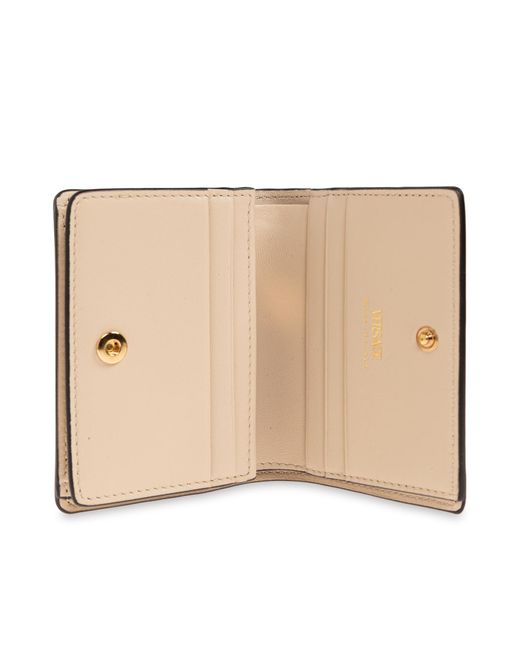 Versace Natural Wallet With Logo
