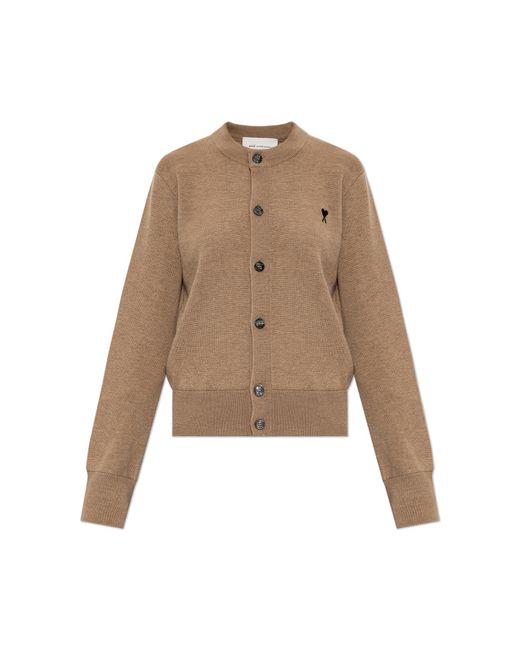 AMI Natural Wool Cardigan