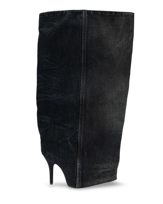 Balenciaga Black Boots With Distressing