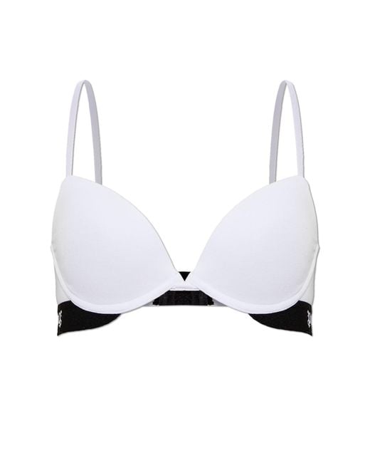 Palm Angels White 'Push-Up' Bra