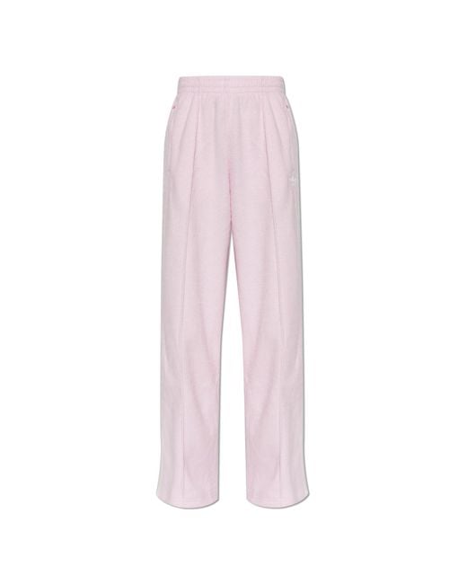 Adidas Originals Pink Sweatshirt With Stand-Up Collar
