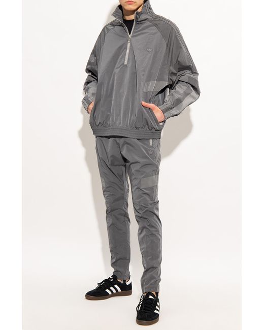 Adidas Originals Gray The 'blue Version' Collection Track Jacket for men