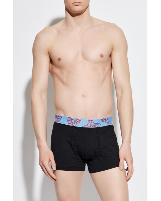 Vivienne Westwood Black Two-Pack Of Boxers for men