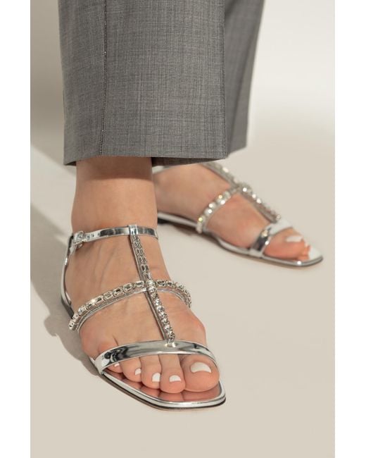 Jimmy Choo Gray 'Gwyn' Sandals