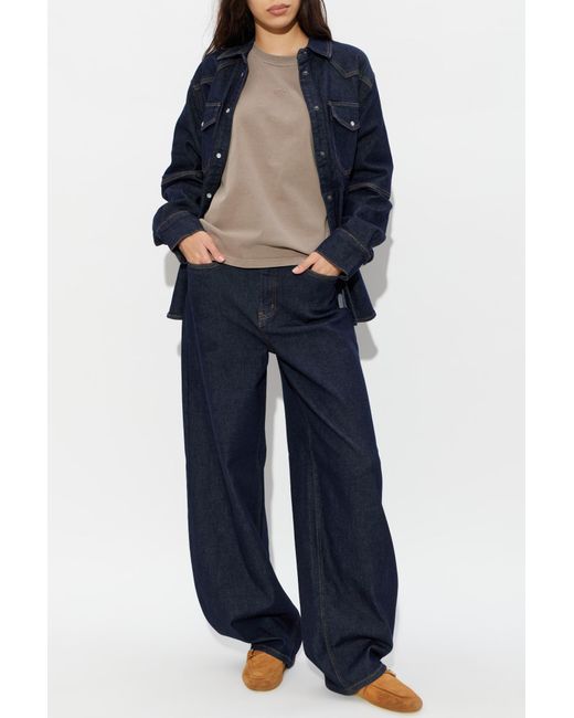 Gestuz Blue 'Gzmae' Denim Shirt
