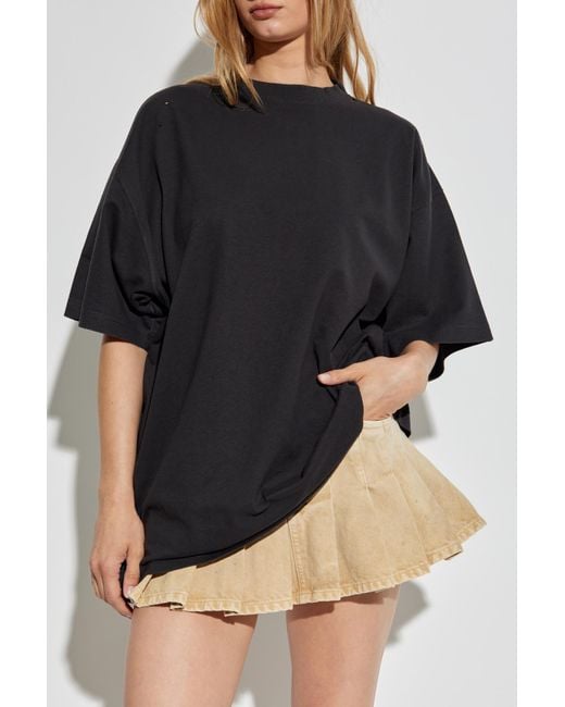 Balenciaga Black T-Shirt With A Vintage Effect