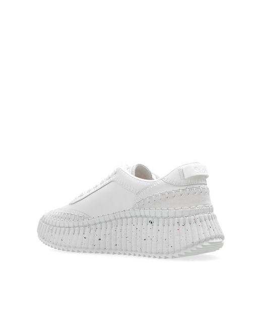 Chloé White 'nama' Sneakers,