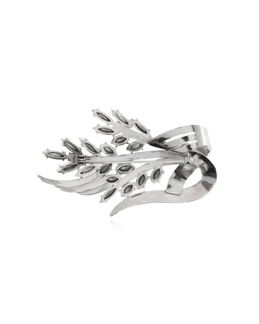 Dolce & Gabbana Blue Brooch With A Botanical Motif for men