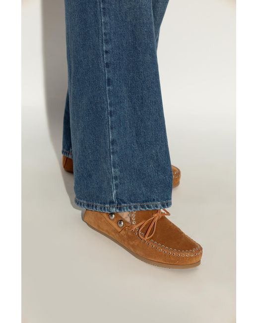 Isabel Marant Brown Shoes Fitza Type Loafers