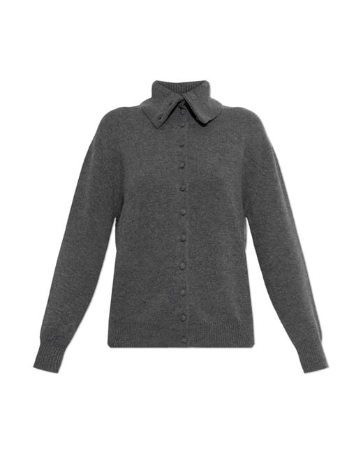 Lisa Yang Gray Cashmere Turtleneck 'Denie'