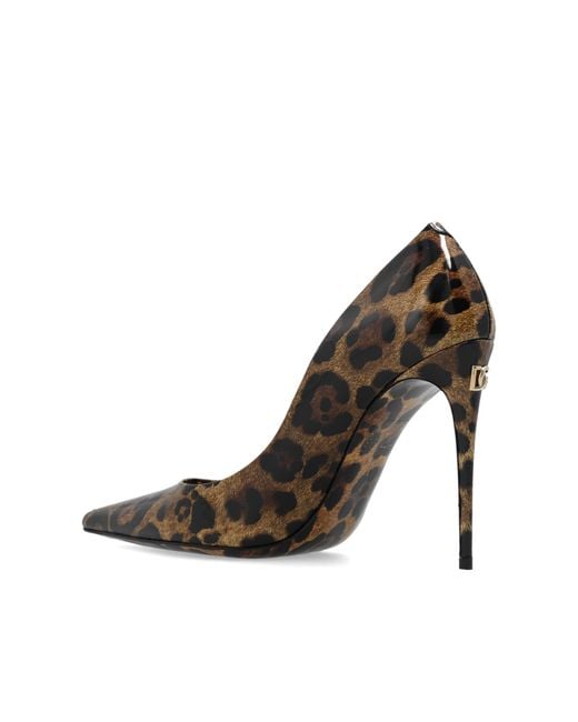 Dolce & Gabbana White Patterned Pumps