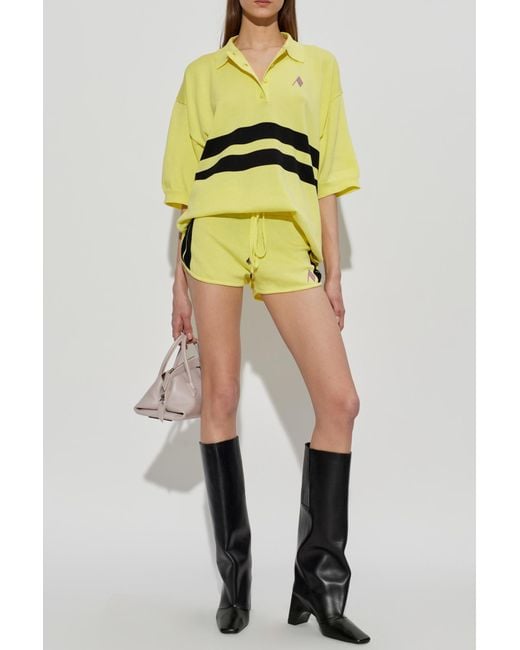 The Attico Yellow Shorts From The "Il Primo Bagno" Collection