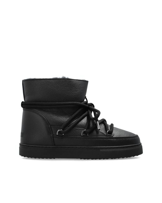 Inuikii Black "Full Leather" Snow Boots