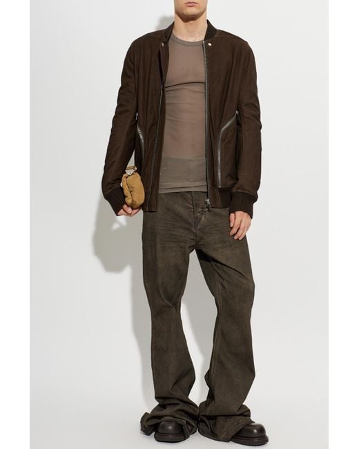 Rick Owens Brown Long Sleeve T-Shirt for men