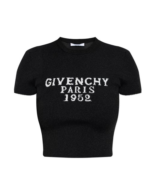 Givenchy Black Fitted Cut Top