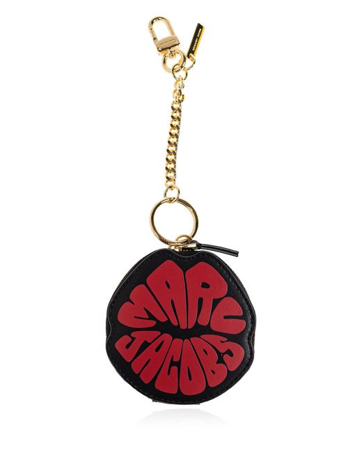 Marc Jacobs Red Leather Keychain
