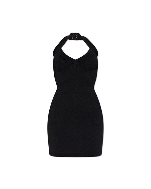 Balmain Black Fitted Dress