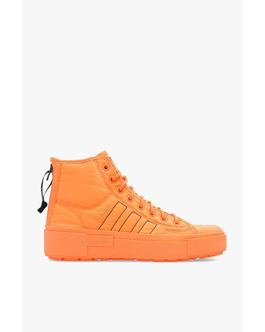 Adidas Originals Orange Nizza Bonega High-top Sneakers