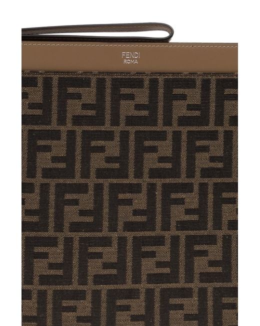 Fendi Black Handheld Pouch for men