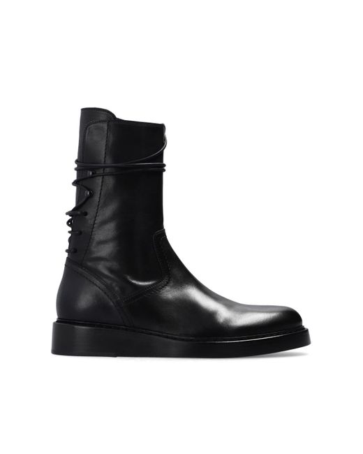 Ann Demeulemeester Black 'victor' Leather Boots for men