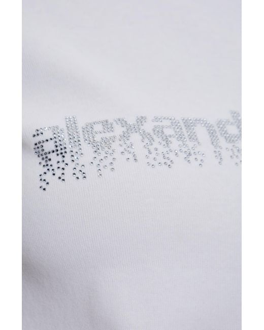 Alexander Wang White T-Shirt With Logo