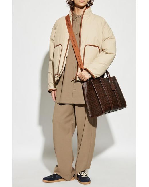 Tod's Natural Down Jacket With Stand-Up Collar for men
