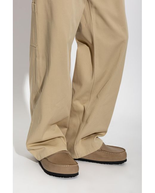 Birkenstock Brown 'Naples Wrapped' Shoes for men