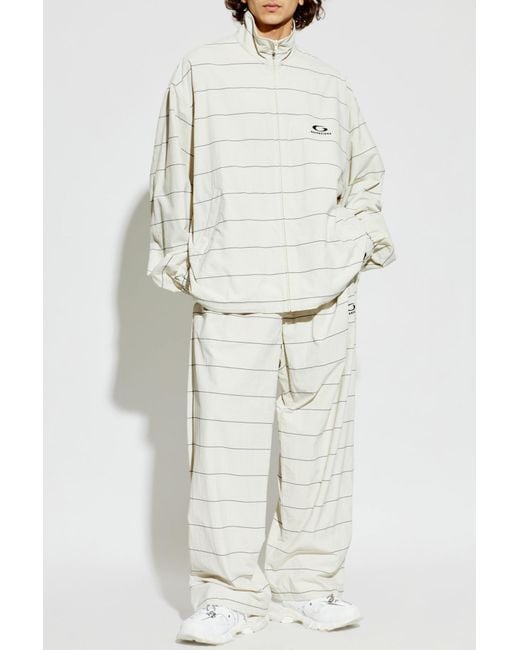 Balenciaga White Jacket With A Stand-Up Collar for men
