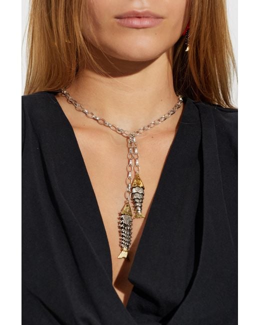 Isabel Marant Blue Necklace With Pendants