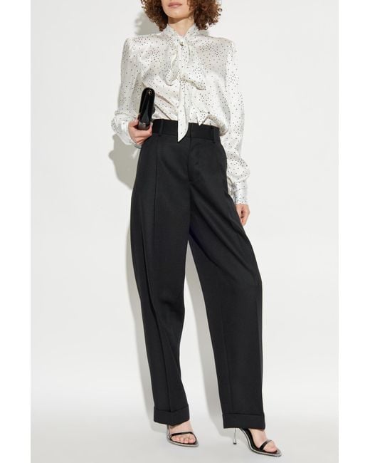 DSquared² Blue Tie-Front Shirt