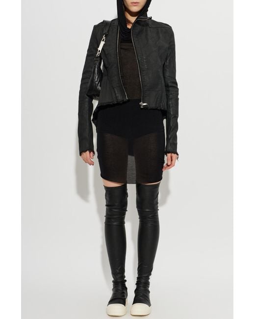 Rick Owens Black Long Sleeve Dress