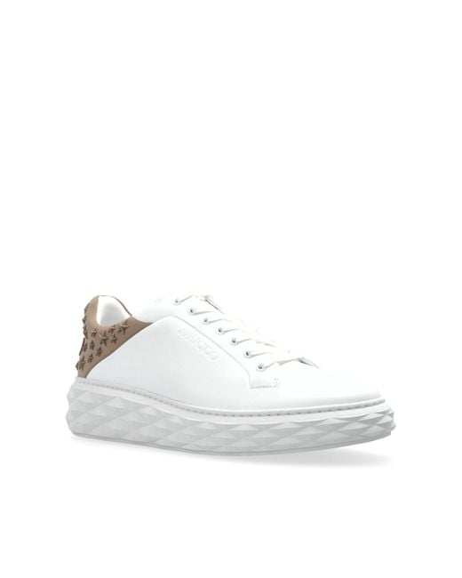 Jimmy Choo White Sports Shoes "Diamond Maxi" for men