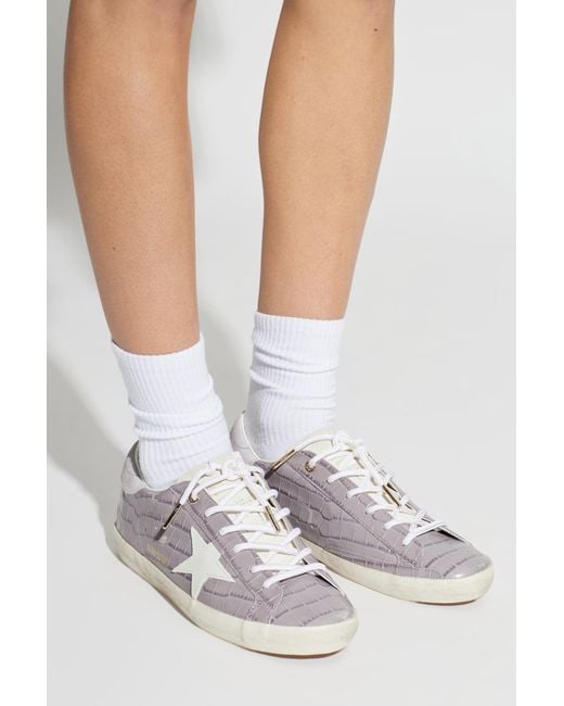 Golden Goose Deluxe Brand White 'Super Star' Sports Shoes