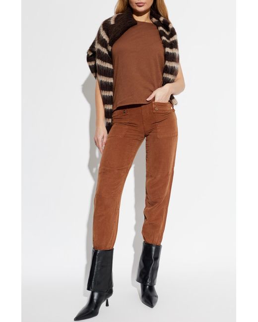 AllSaints Brown 'Val' Trousers