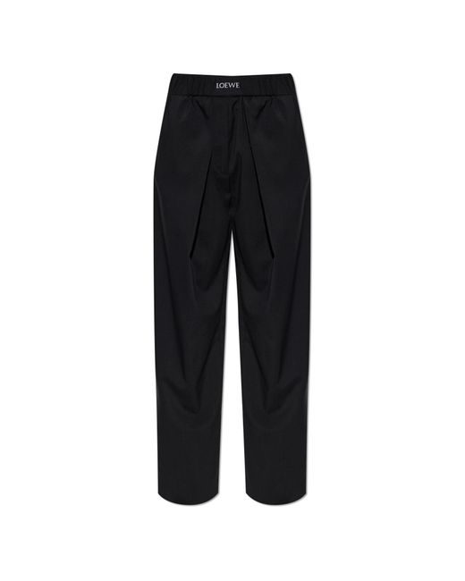 Loewe White Wool Trousers