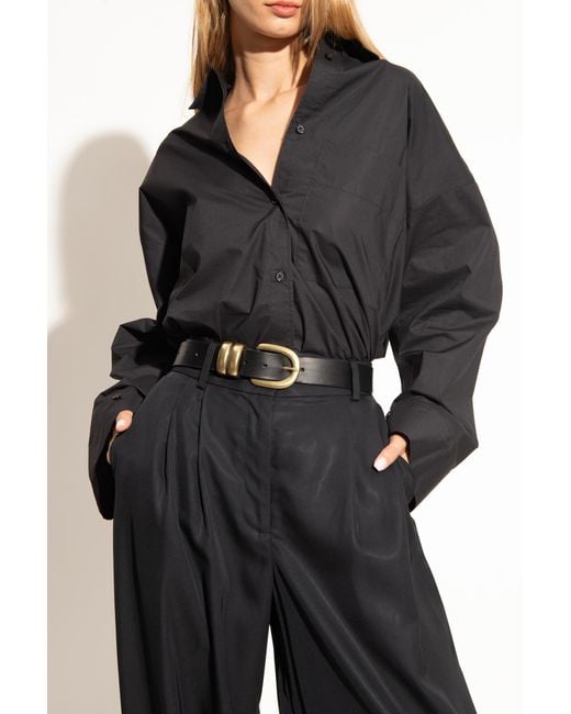 By Malene Birger Black Zoira' Leather Belt