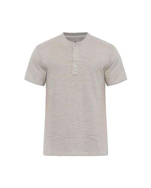 Rag & Bone Gray T-Shirt With Raw Edge Finish for men