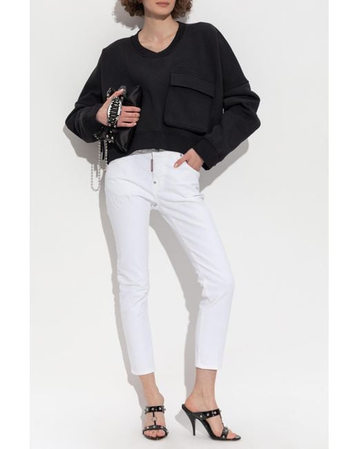 DSquared² Black Sweatshirt With Pocket