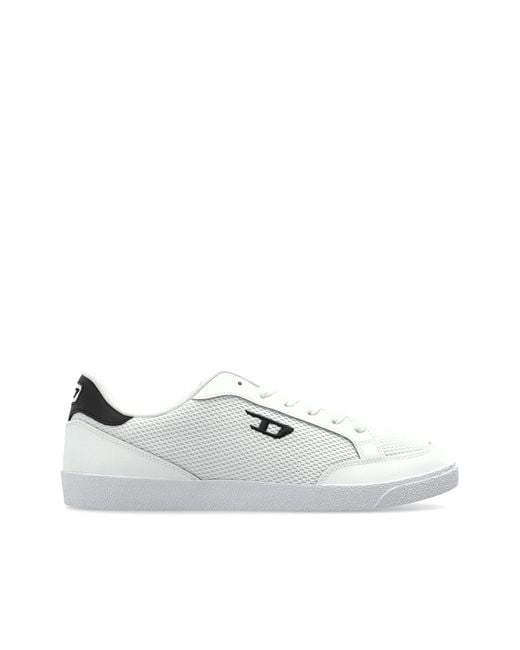 DIESEL White 'S-D-Leo' Sports Shoes for men