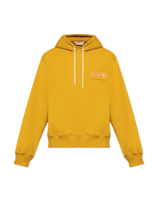 Marni Blue Sweatshirt With Logo for men