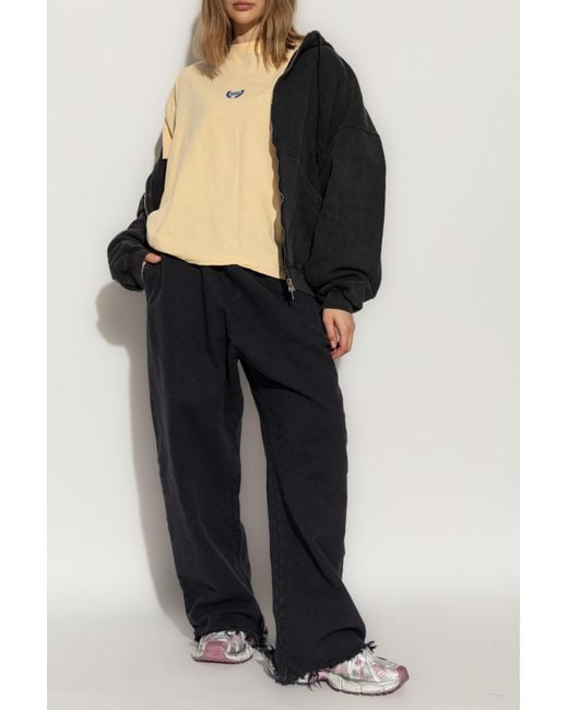 Balenciaga Natural T-Shirt With Vintage Effect