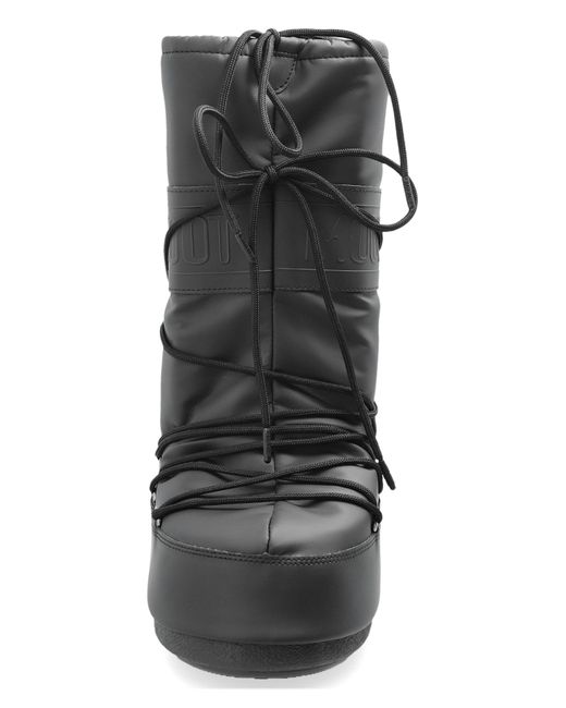 Moon Boot Black Snow Boots Icon Rubber for men