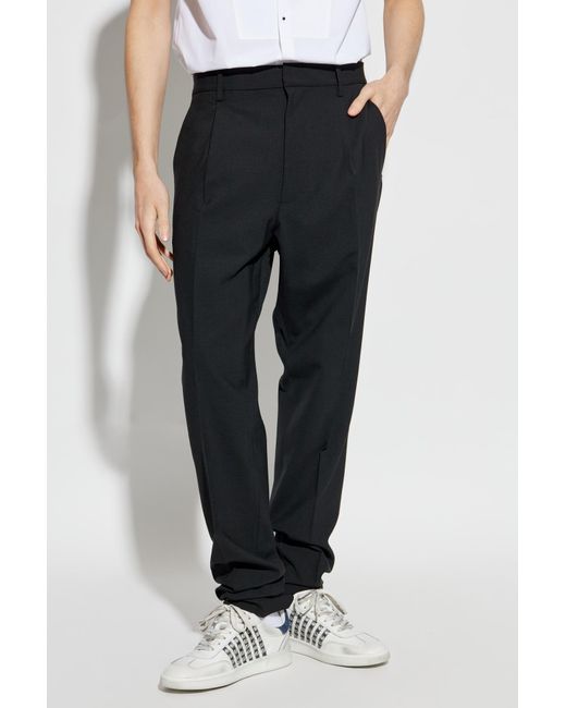 DSquared² Black Pants With Logo for men
