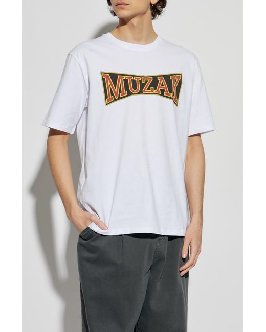 Bally White T-Shirt With Print for men