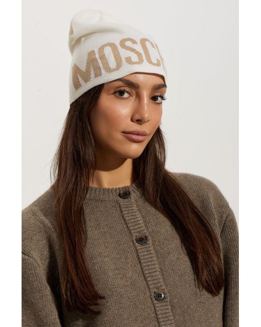 Moschino Natural Cap With Logo