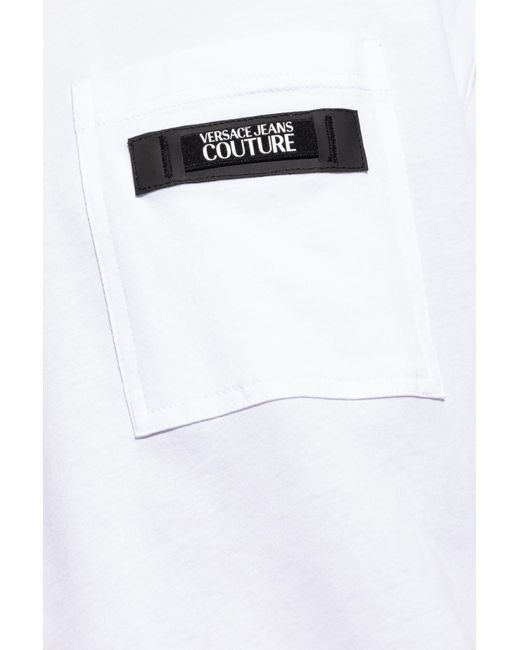 Versace White T-shirt With Pocket for men