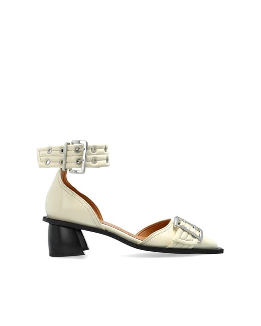Ganni White Heeled Shoes