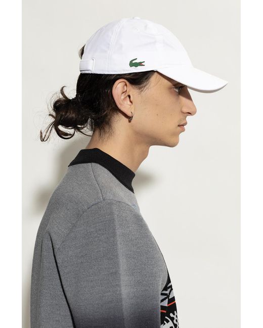 grey lacoste cap