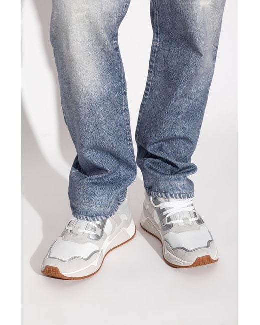 DIESEL White 'S-Brentha' Sports Shoes for men